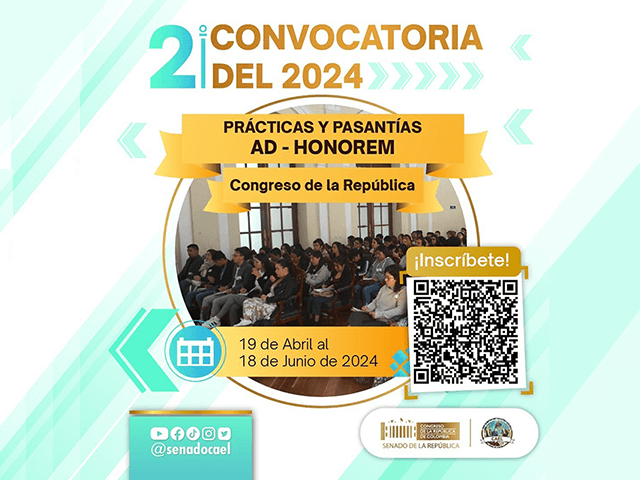 Convocatoria Prácticas Congreso de la República 2024-2